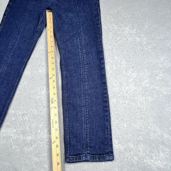 Pilcro & The Letterpress Jeans Anthropologie Women 28 Mid Rise Skinny Dark Wash - Picture 7 of 12